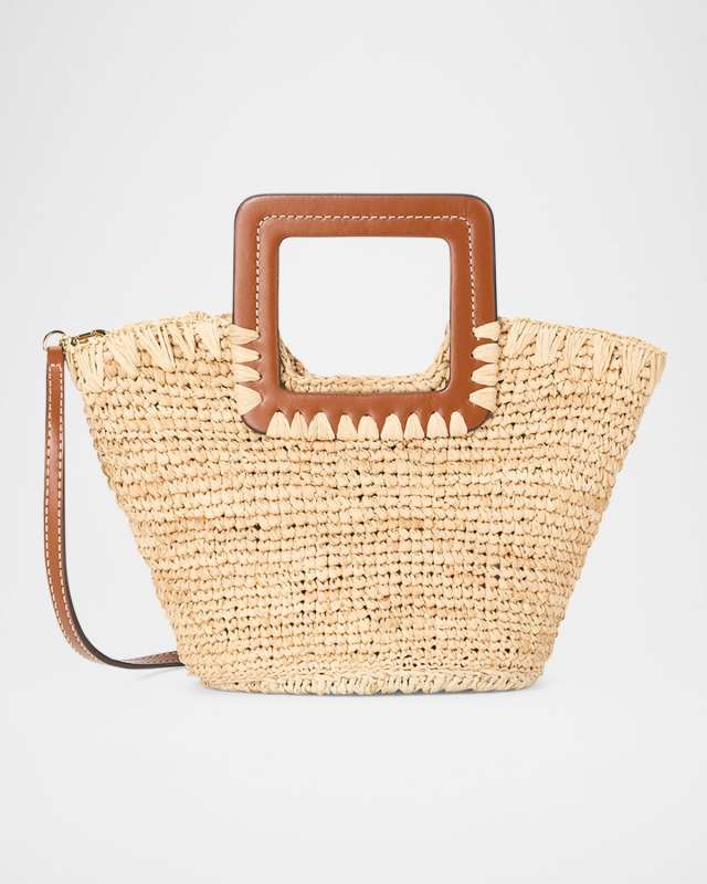 Shirley Mini Raffia Bucket Bag
